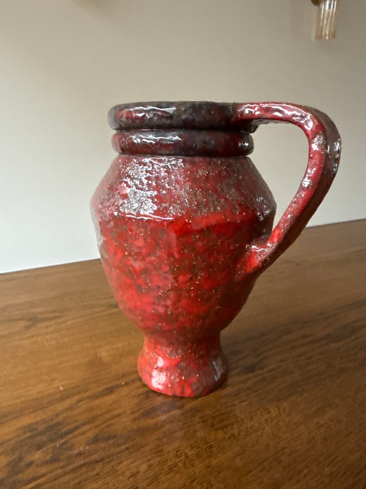 Vintage fat lava vaas, Ophalen of Verzenden