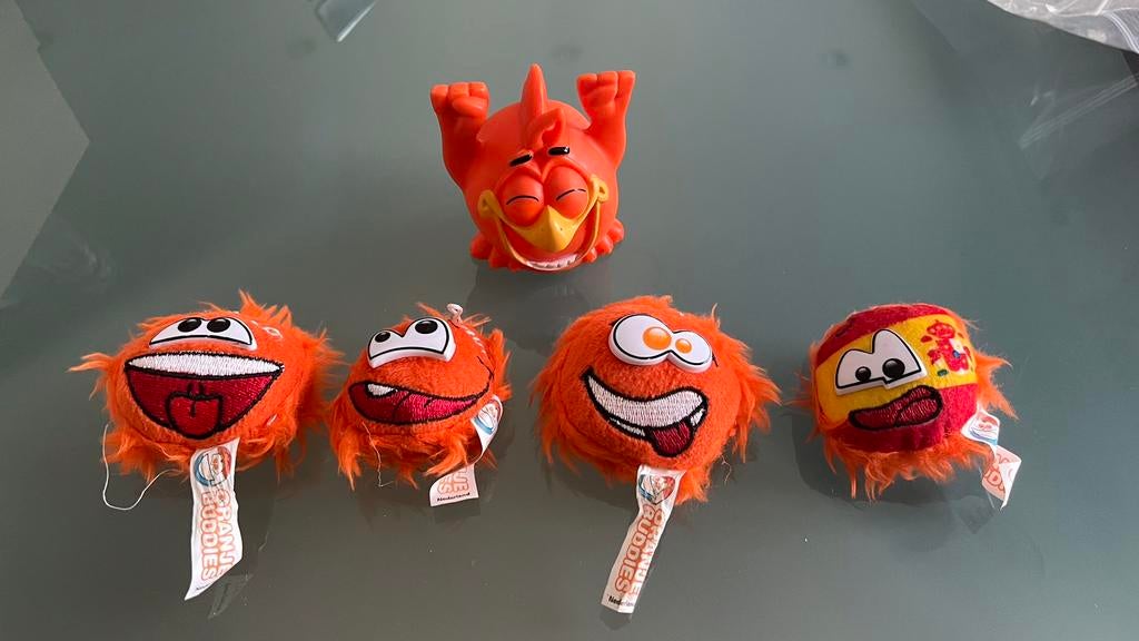 AH Albert Heijn voetbal speeltjes oranje, Verzamelen, Supermarktacties, Albert Heijn, Ophalen of Verzenden