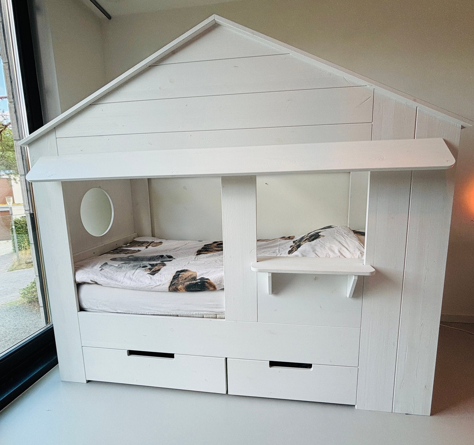Bedhuisje ZGAN, Ophalen, 85 tot 100 cm, Zo goed als nieuw, Lattenbodem