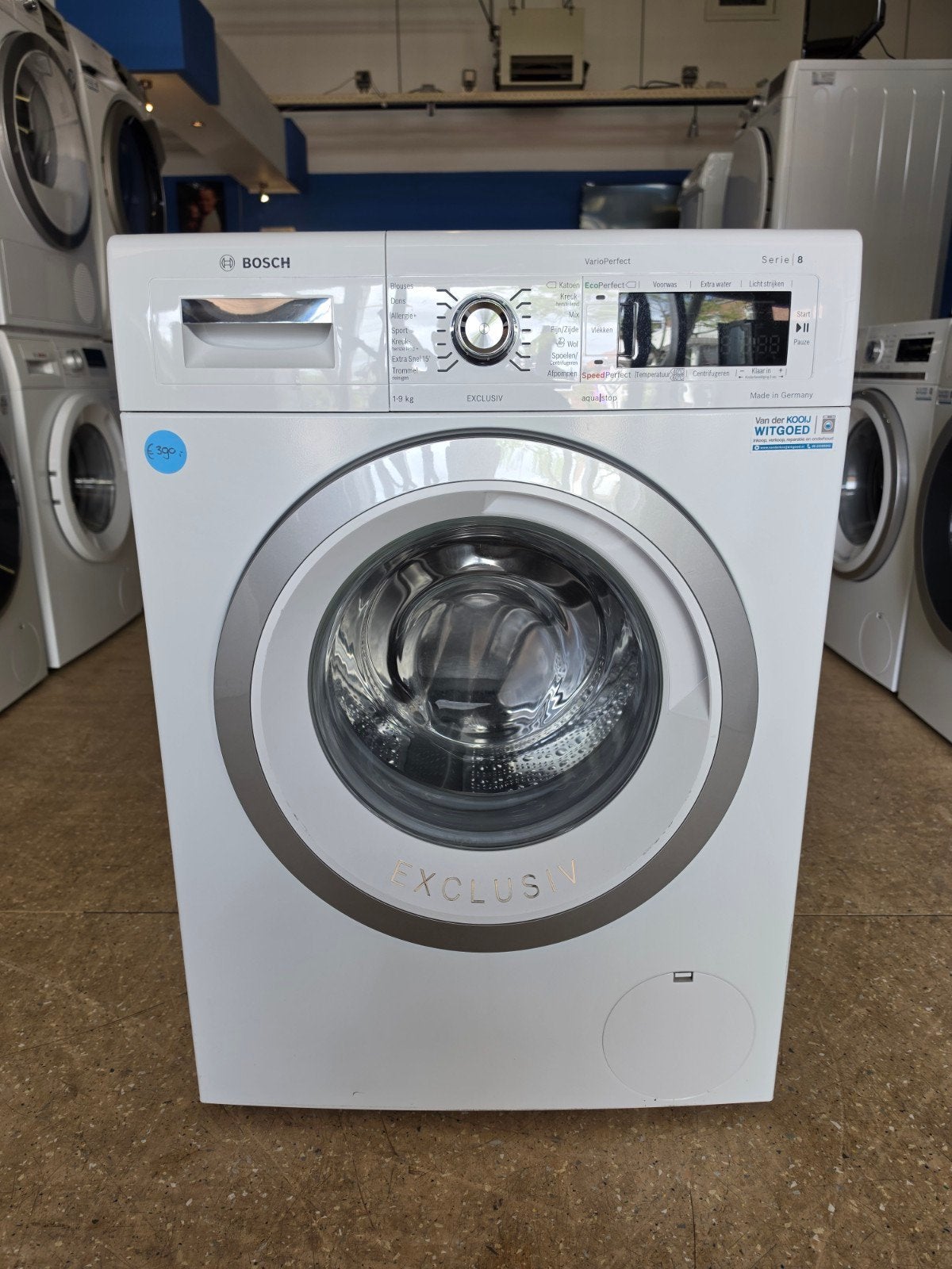 Bosch Serie 8 wasmachine | 9 kilo | 1600 toeren | Garantie ✅, Bosch, Jirnsum, 8 tot 10 kg, Ophalen of Verzenden