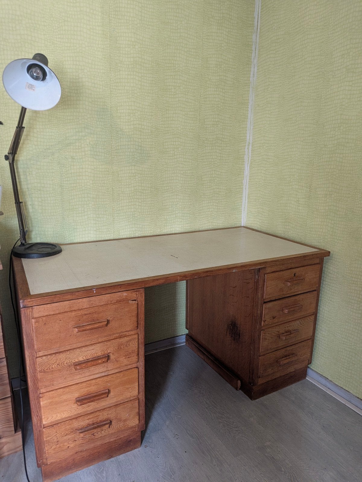 vintage bureau, Ophalen, Gebruikt, 139 cm, 50 cm