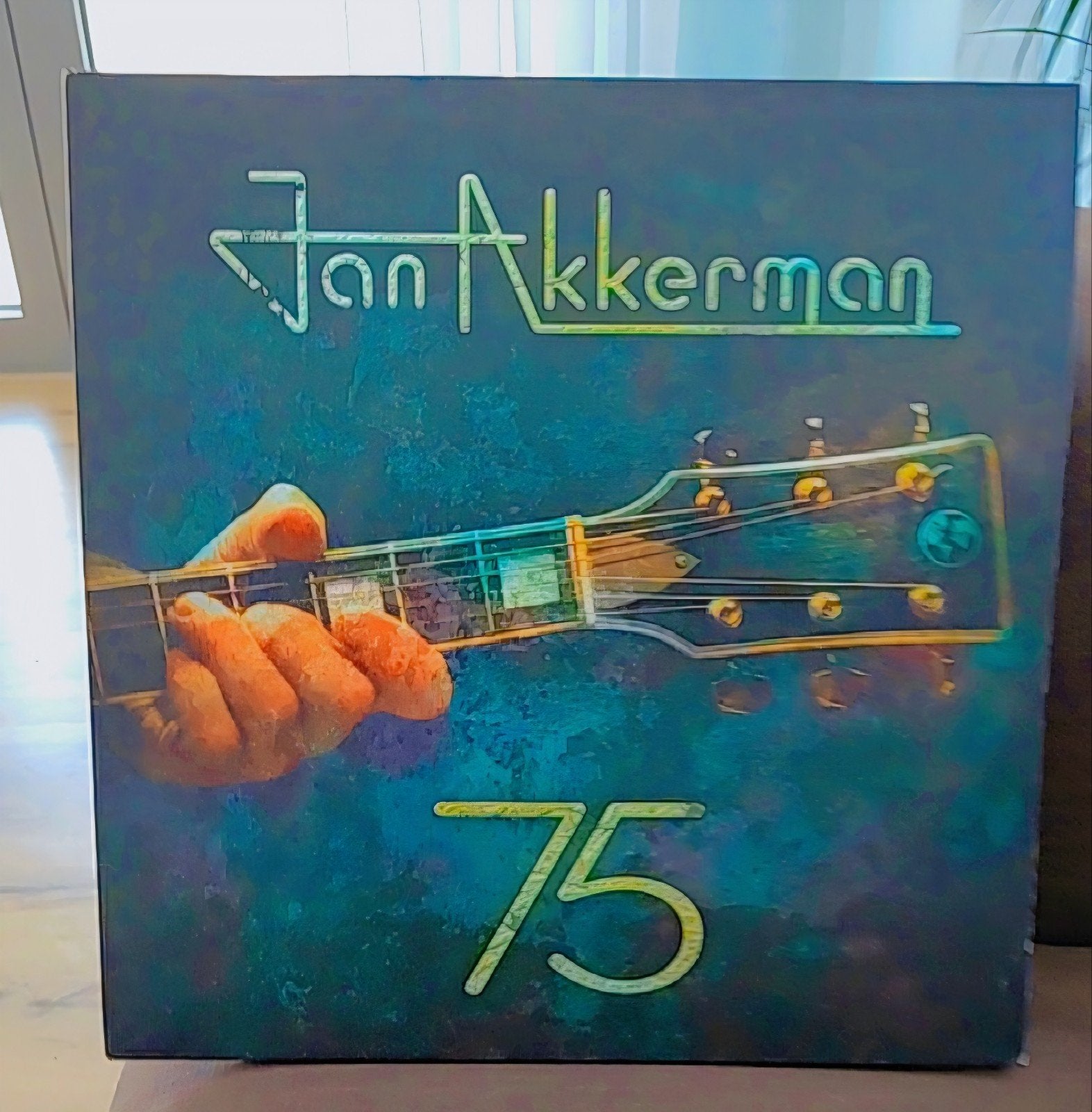 Jan Akkerman - 75 (Gekleurd Vinyl, Dubbel-LP), Ophalen of Verzenden, Zo goed als nieuw, 12 inch, Dubbel-LP