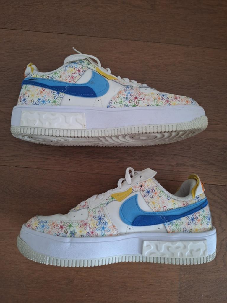 Limited edition Nike air force 1 x React maat 40.5, Ophalen of Verzenden, Zo goed als nieuw, Wit, Sneakers of Gympen