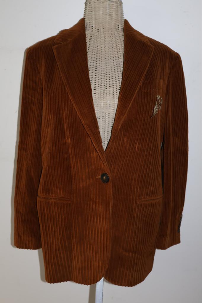 Golden Goose ribstof jasje maat 42 met NFC tag, Bruin, NL, Golden Goose, Ophalen of Verzenden