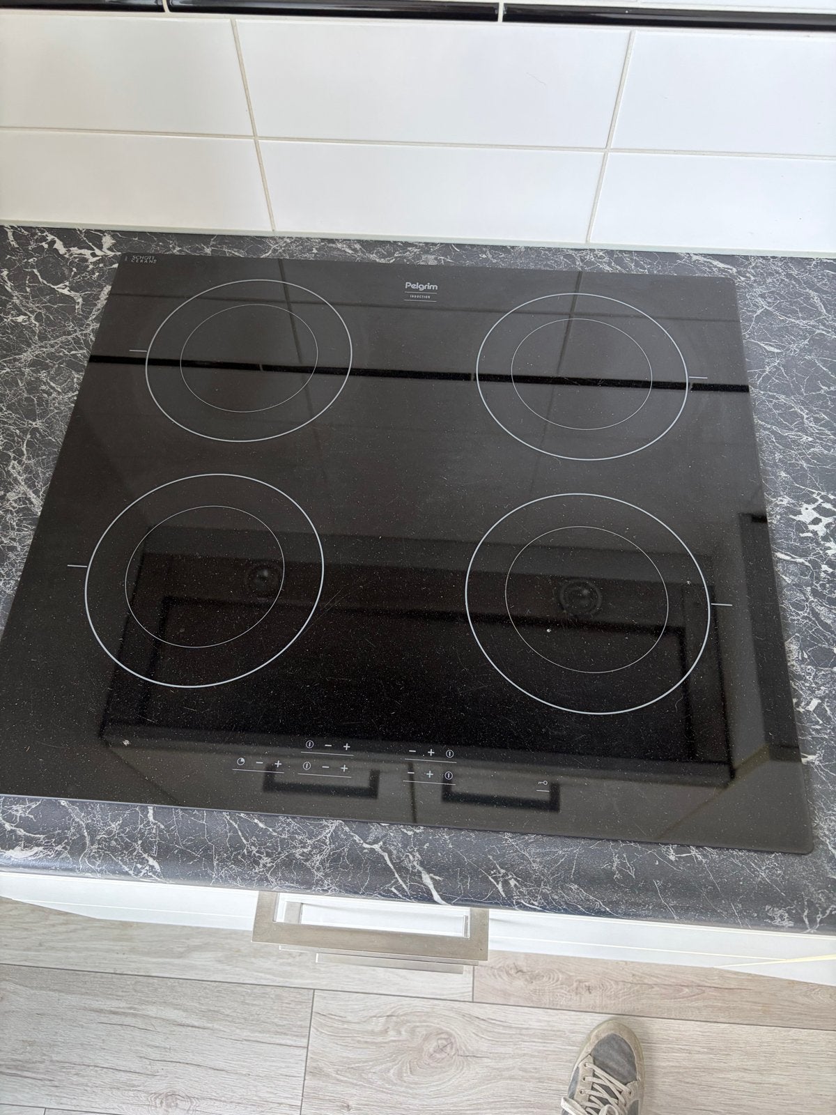 Pelgrim IDK564ONYUU/P01 Inductiekookplaat 4 zones, Witgoed en Apparatuur, Kookplaten, Ophalen, Gebruikt, 4 kookzones, Inbouw