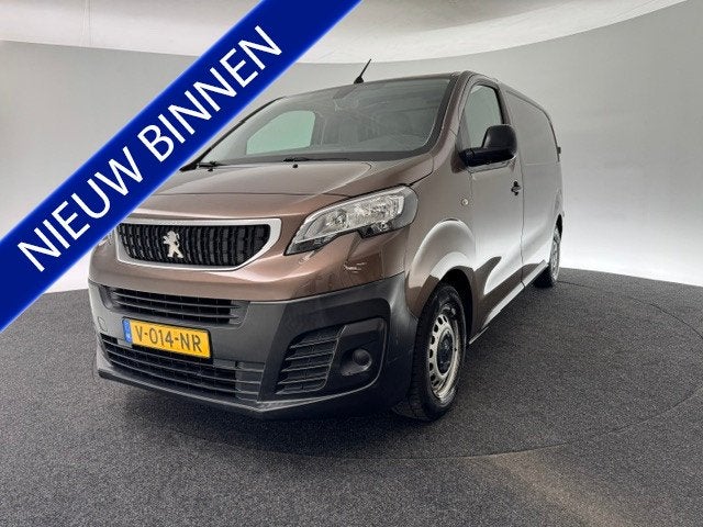 Peugeot Expert 226S 1.6 BlueHDI 95 Premium AUTOMAAT. 1e Eig., Auto's, Bestelauto's, Gebruikt, 4 cilinders, Bruin, Leder en Stof