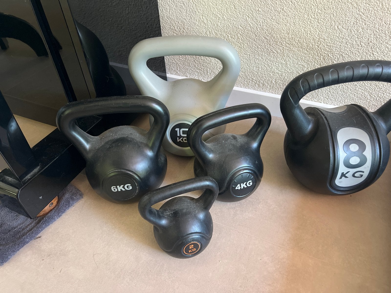 Kettlebell set (2, 4, 6, 8, 10 KG), Ophalen, Gebruikt, Armen, Kettlebell