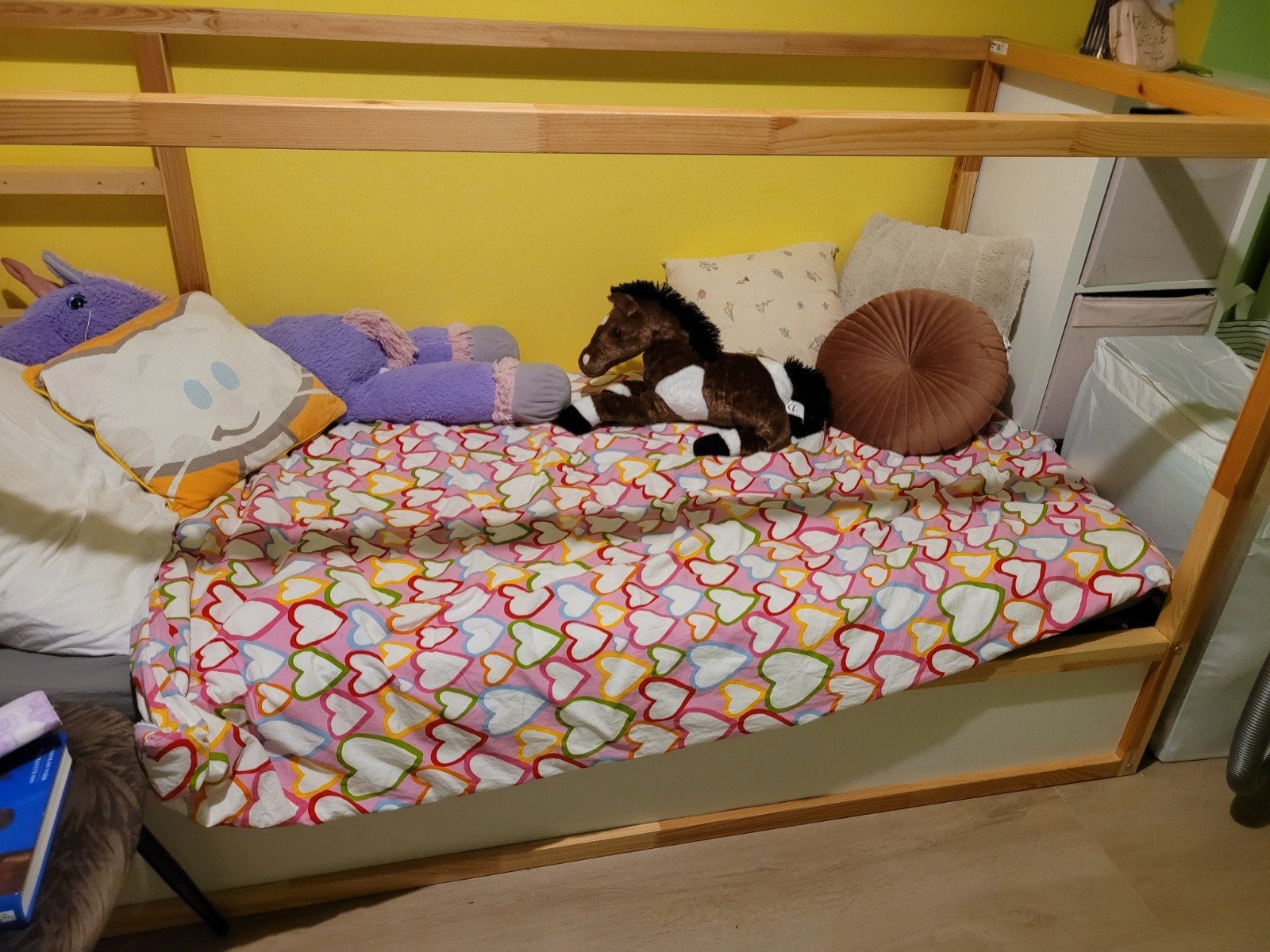 Ikea Kura half hoogslaper/keerbaar bed 90x200 incl matras, Ophalen, 90 cm, Eenpersoons, Zo goed als nieuw