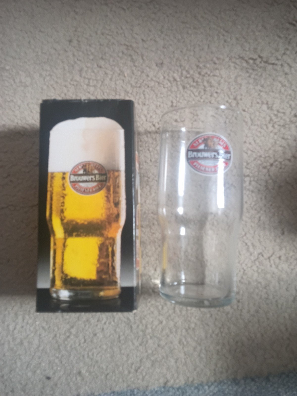 Brouwers Bier glas - Nieuw in doos, Ophalen of Verzenden, Nieuw, Glas of Glazen, Overige merken