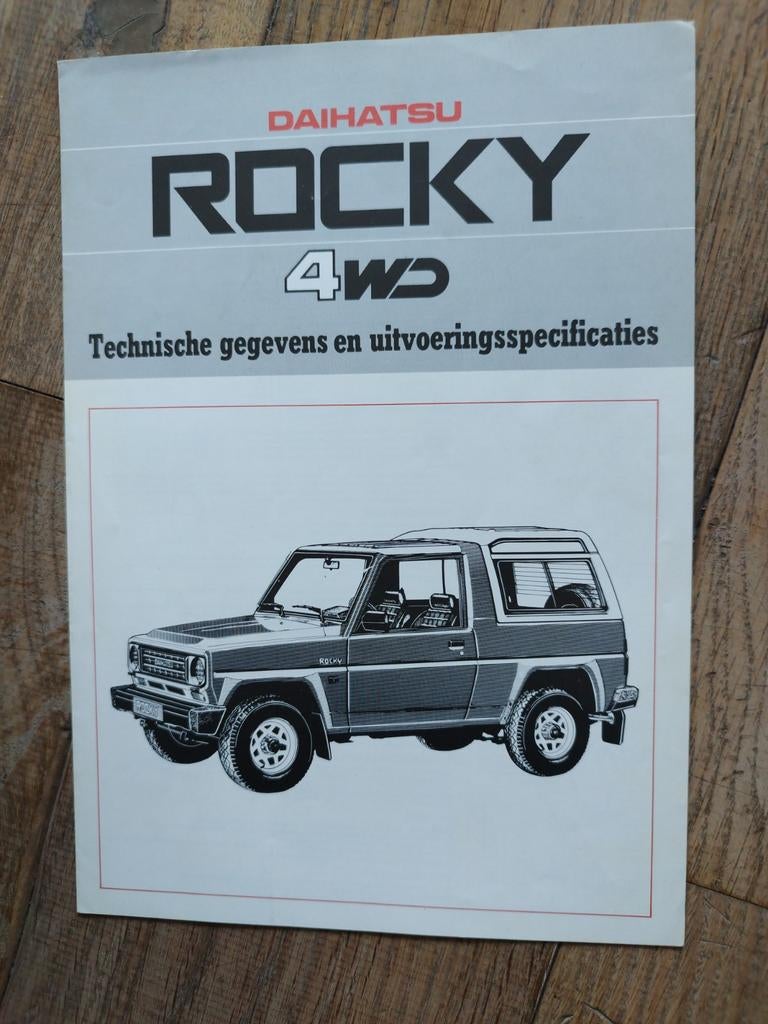 Daihatsu Rocky 4WD Technische gegevens en specificaties, Ophalen of Verzenden, Zo goed als nieuw, Daihatsu