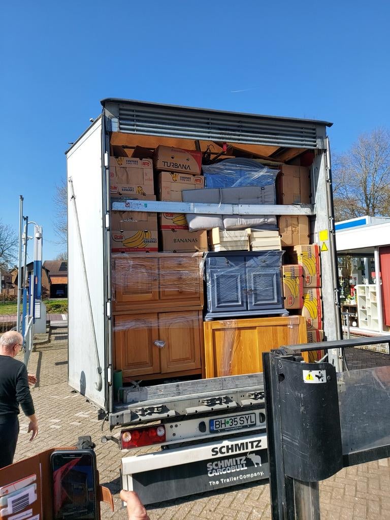 Exportmeubels meubelen gebruikte meubels tweedehands, Ophalen