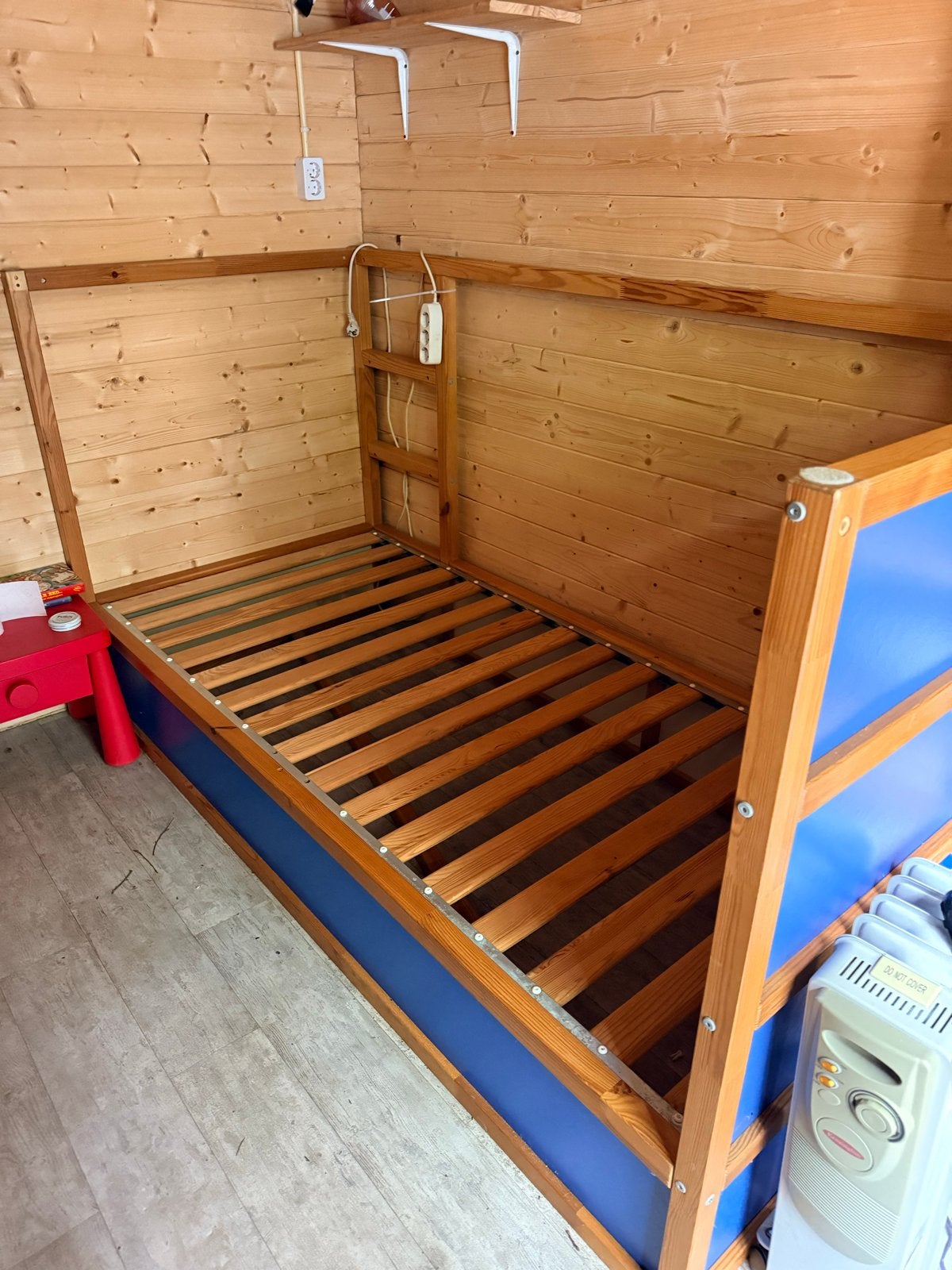 IKEA KURA kinderbed / hoogslaper (blauw), Ophalen, Gebruikt, 90 cm, Eenpersoons
