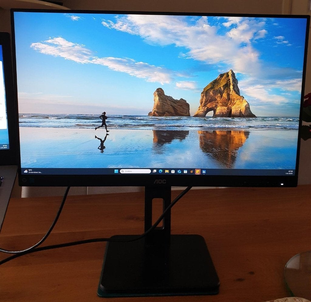 AOC 24P2C Full HD IPS USB-C Monitor - 24 inch, Computers en Software, Monitoren, IPS, Ophalen of Verzenden, Zo goed als nieuw
