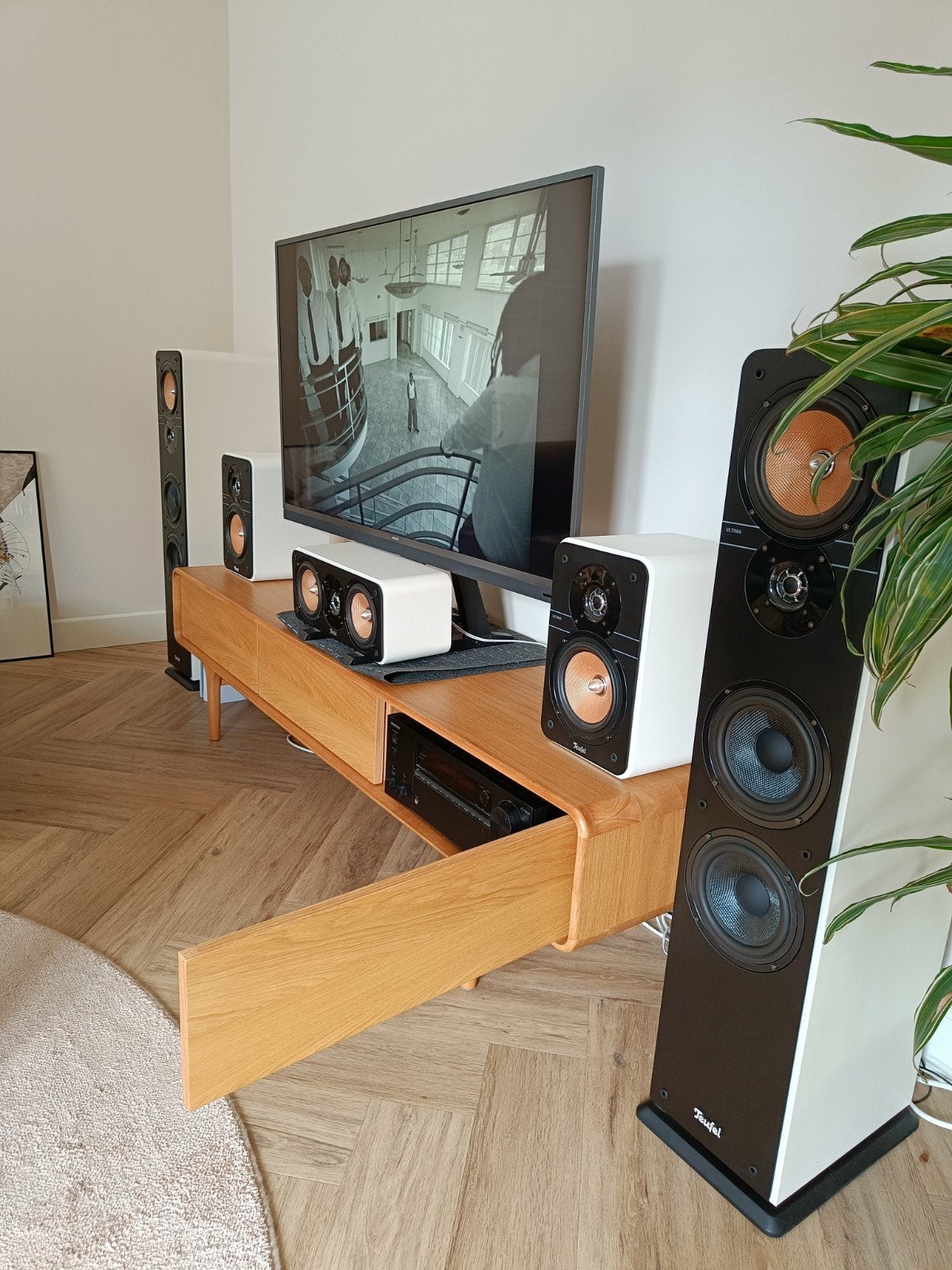 Teufel Ultima 40 Surround 5.1-Set + Onkyo TX-NR686 receiver, Audio, Tv en Foto, Ophalen, Zo goed als nieuw, Overige merken