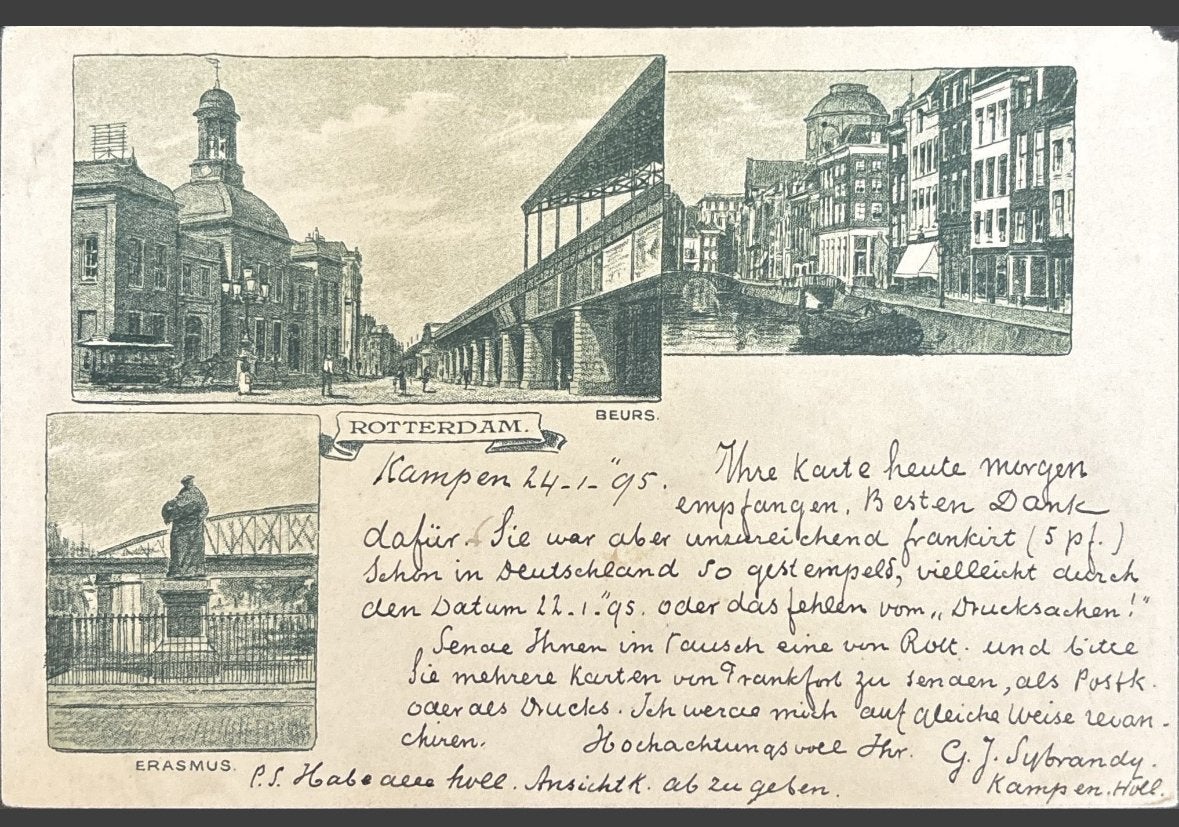 Rotterdam, Beurs, Verzenden, Voor 1920, Zuid-Holland