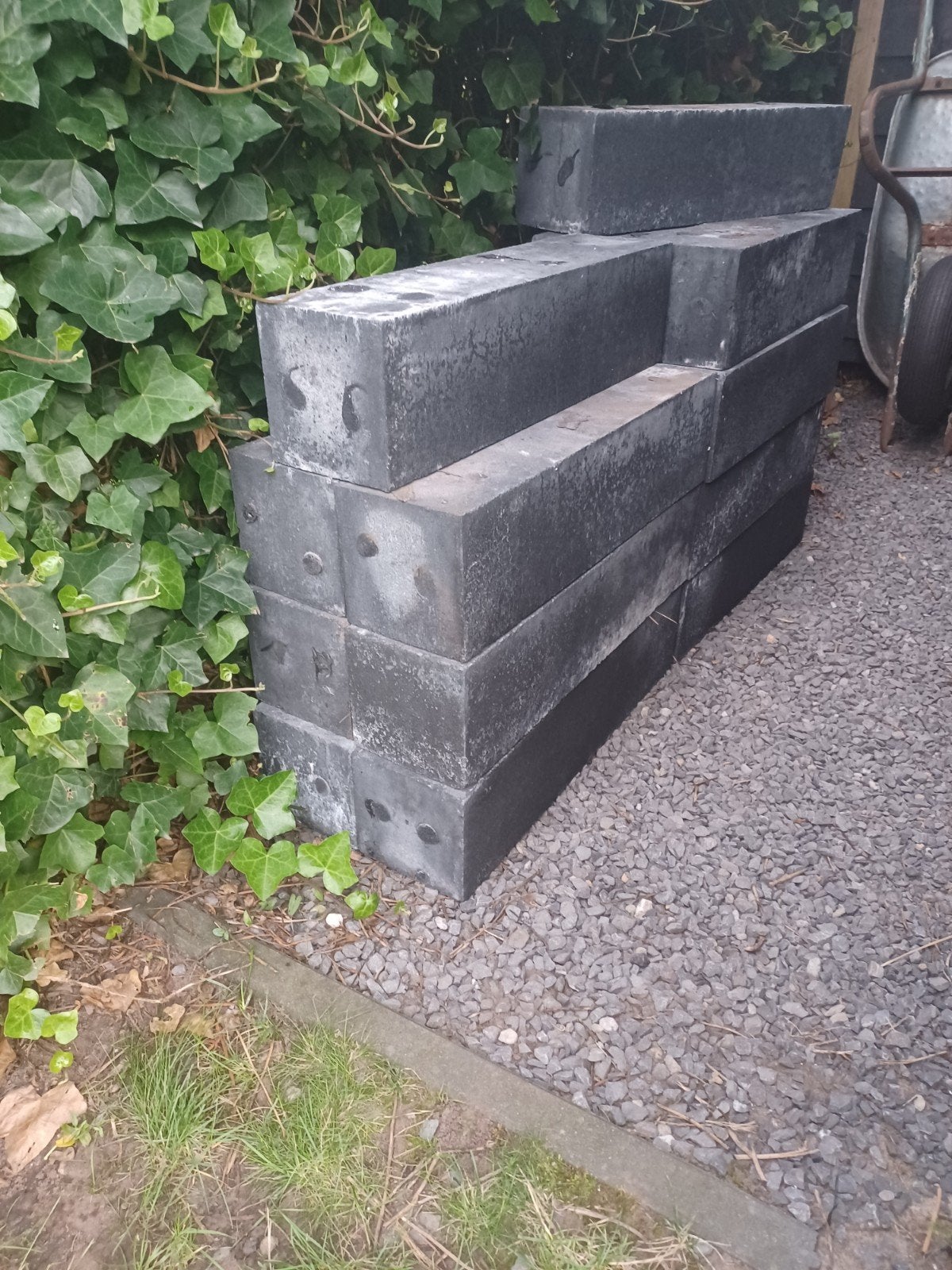 Stapelblokkken antraciet, Gebruikt, Blok, Ophalen of Verzenden, Minder dan 25 cm