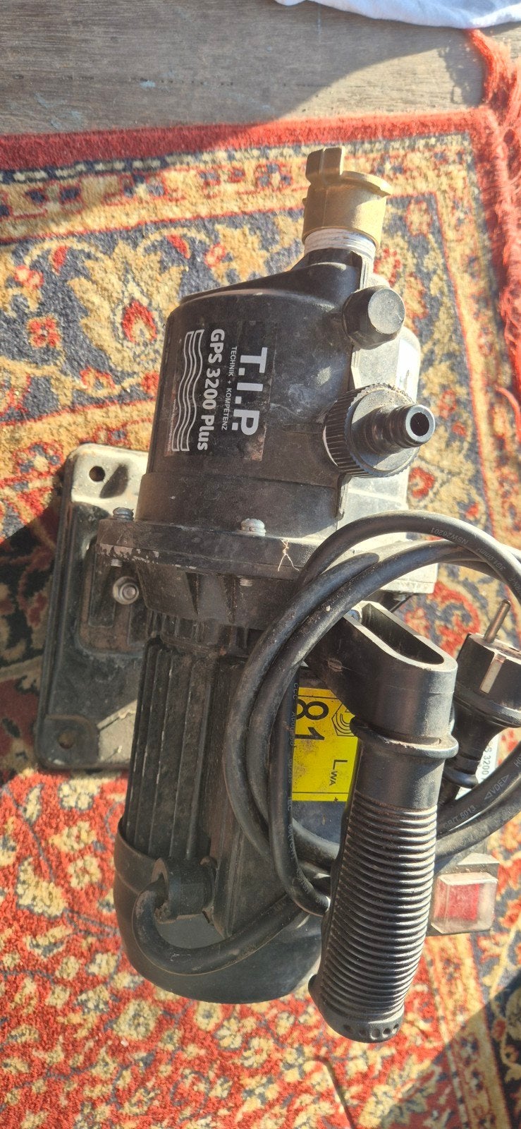 T.I.P. GPS 3200 Plus Tuinpomp met slang, Ophalen of Verzenden, Zo goed als nieuw, Elektrisch, Beregeningspomp
