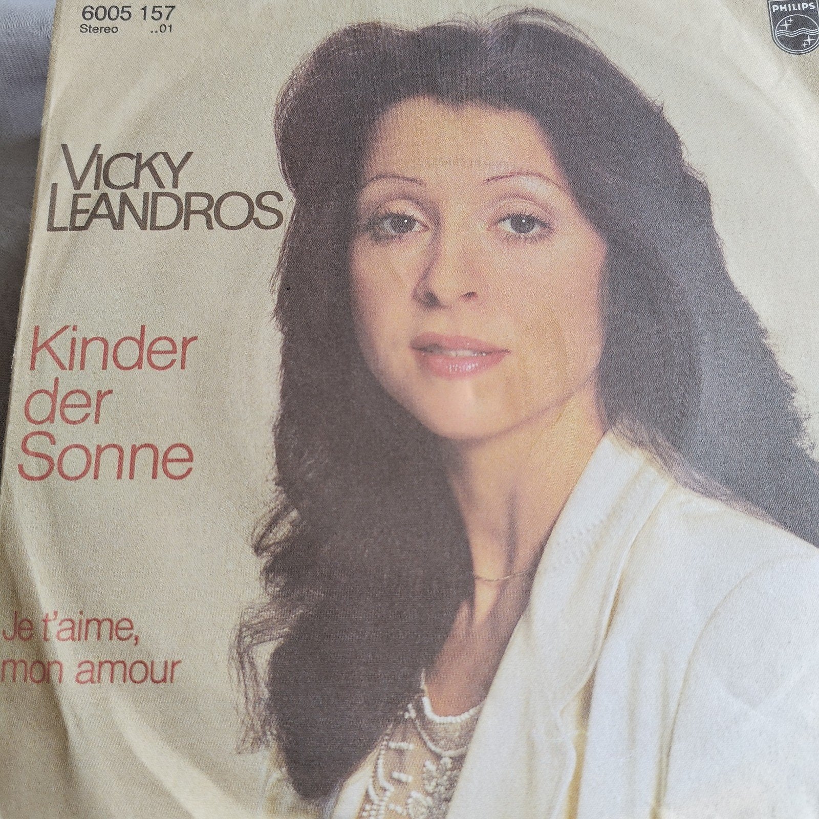 Vicky Leandros - Kinder der Sonne / Je t'aime, mon amour, Gebruikt, 7 inch, EP, Schlager