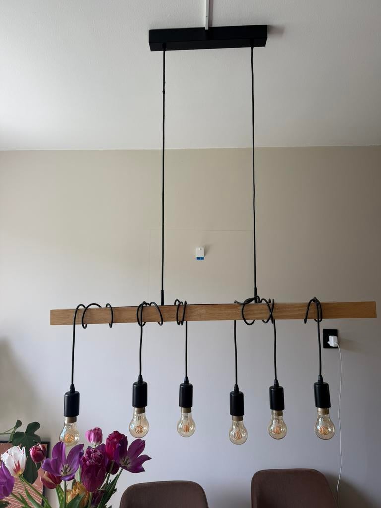 Eettafellamp, Ophalen, Zo goed als nieuw, Minder dan 50 cm