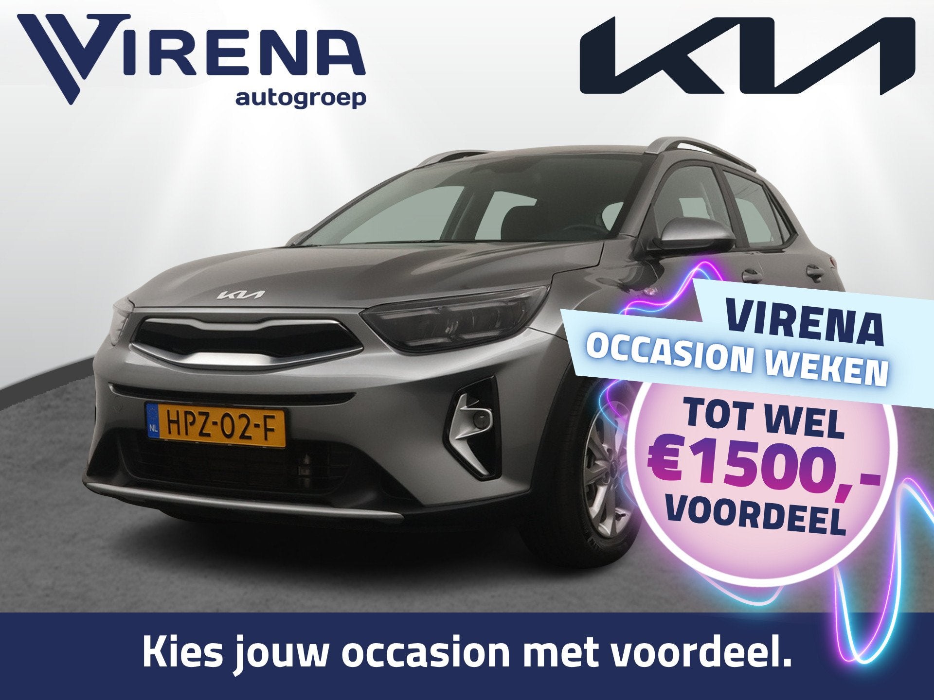 Kia Stonic 1.0 T-GDi MHEV DynamicLine - Apple Carplay/ Andro, Auto's, Voorwielaandrijving, Origineel Nederlands, Handgeschakeld