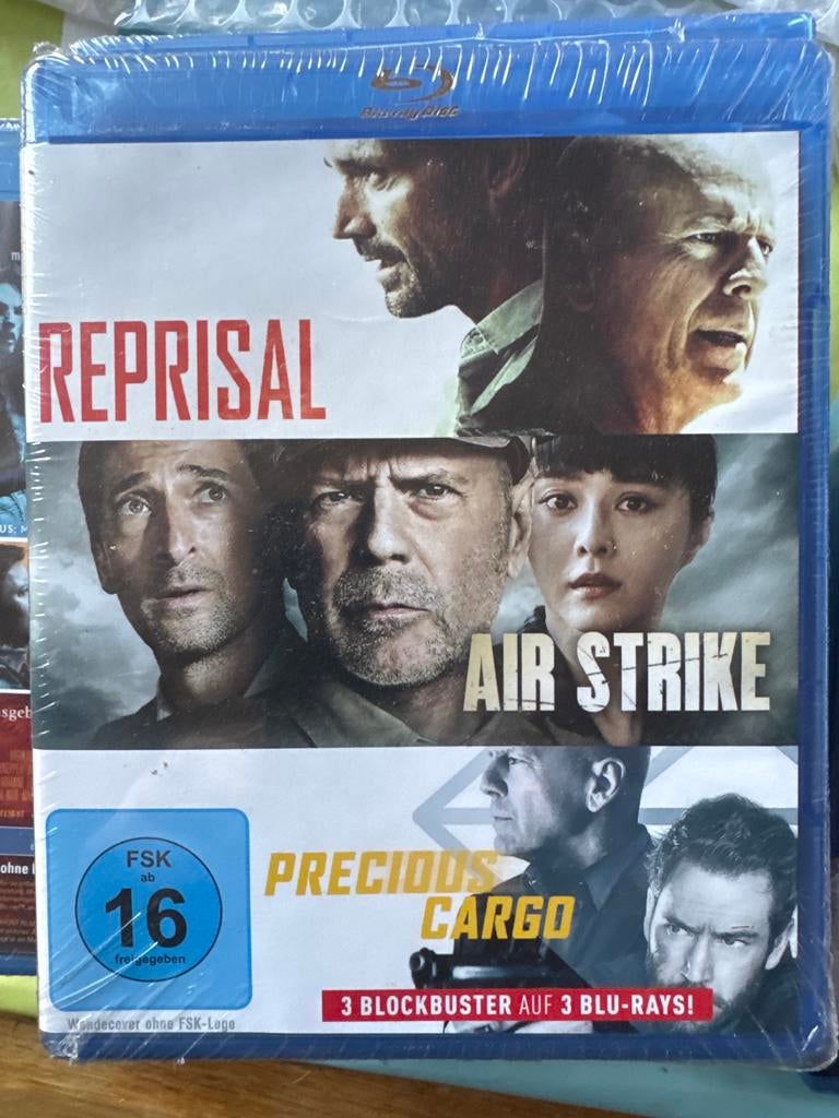 Reprisal, Air Strike, Precious Cargo Blu-ray, Cd's en Dvd's, Ophalen of Verzenden, Nieuw in verpakking, Actie