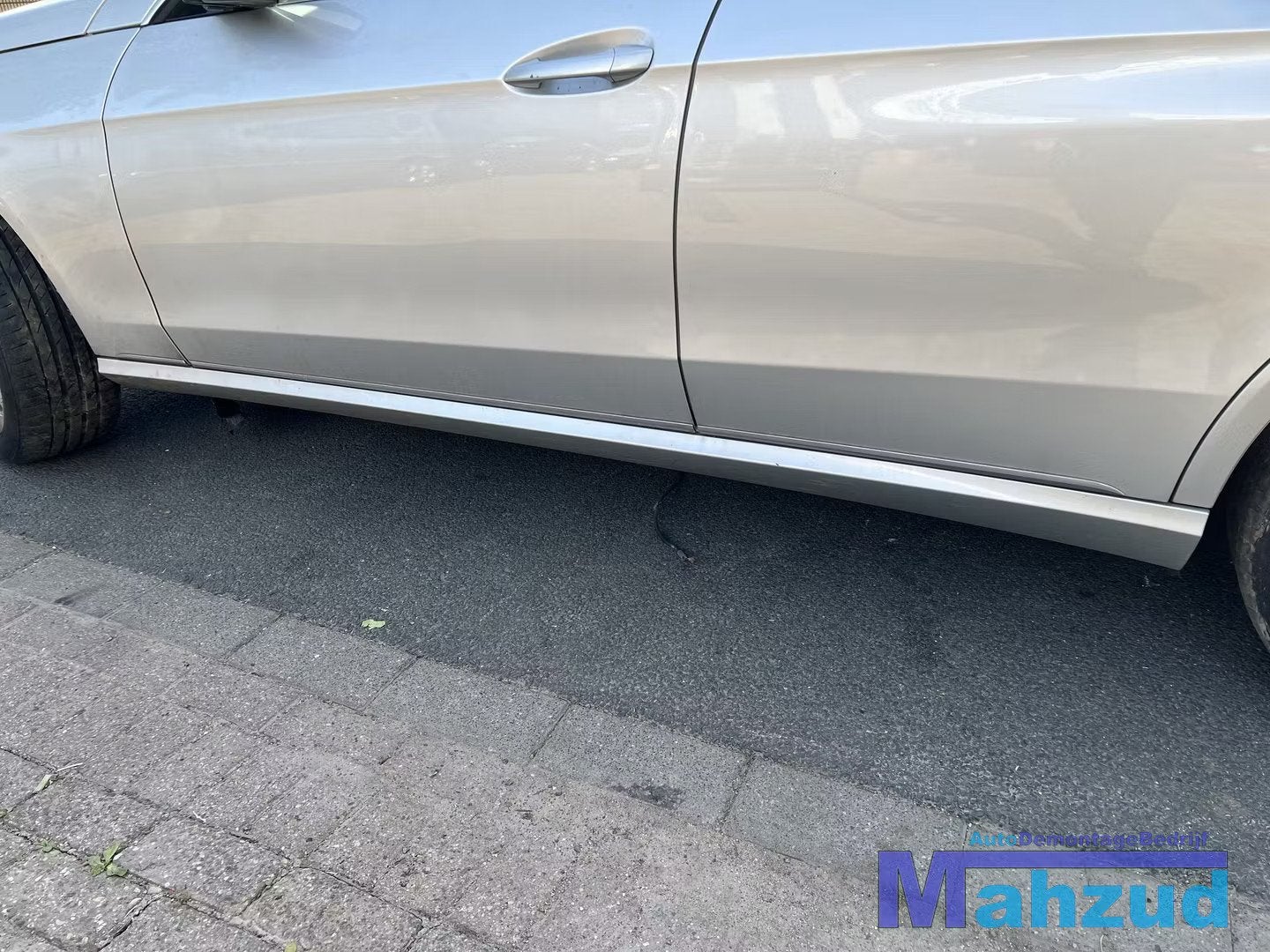 Mercedes W212 E KLASSE zilver 775 Links zijskirt 2013-2016, Gebruikt, Mercedes-Benz AG, Mercedes-Benz, Ophalen of Verzenden