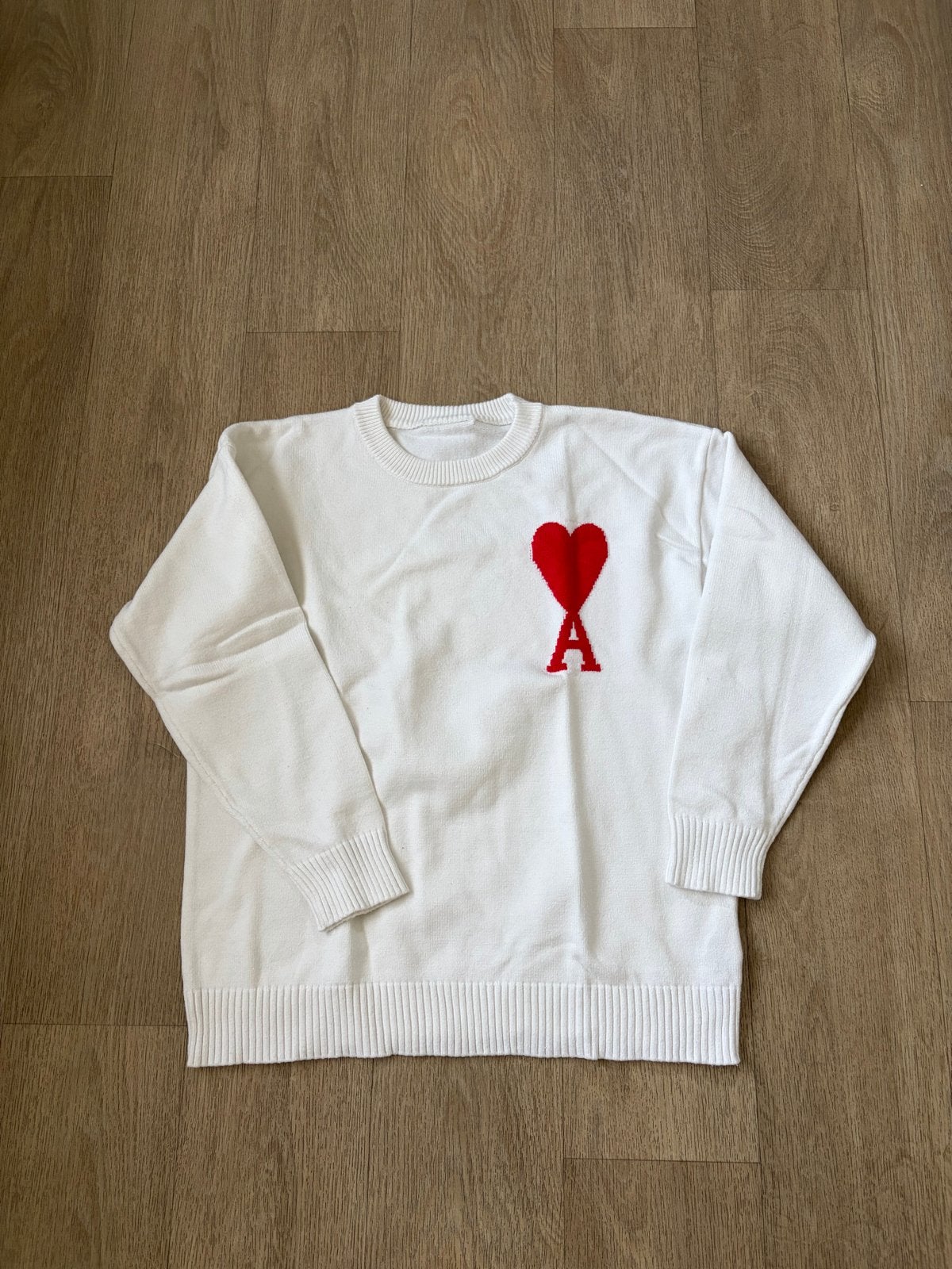 Ami Paris Trui, Ophalen of Verzenden, Zo goed als nieuw, Maat 48/50 (M), Wit