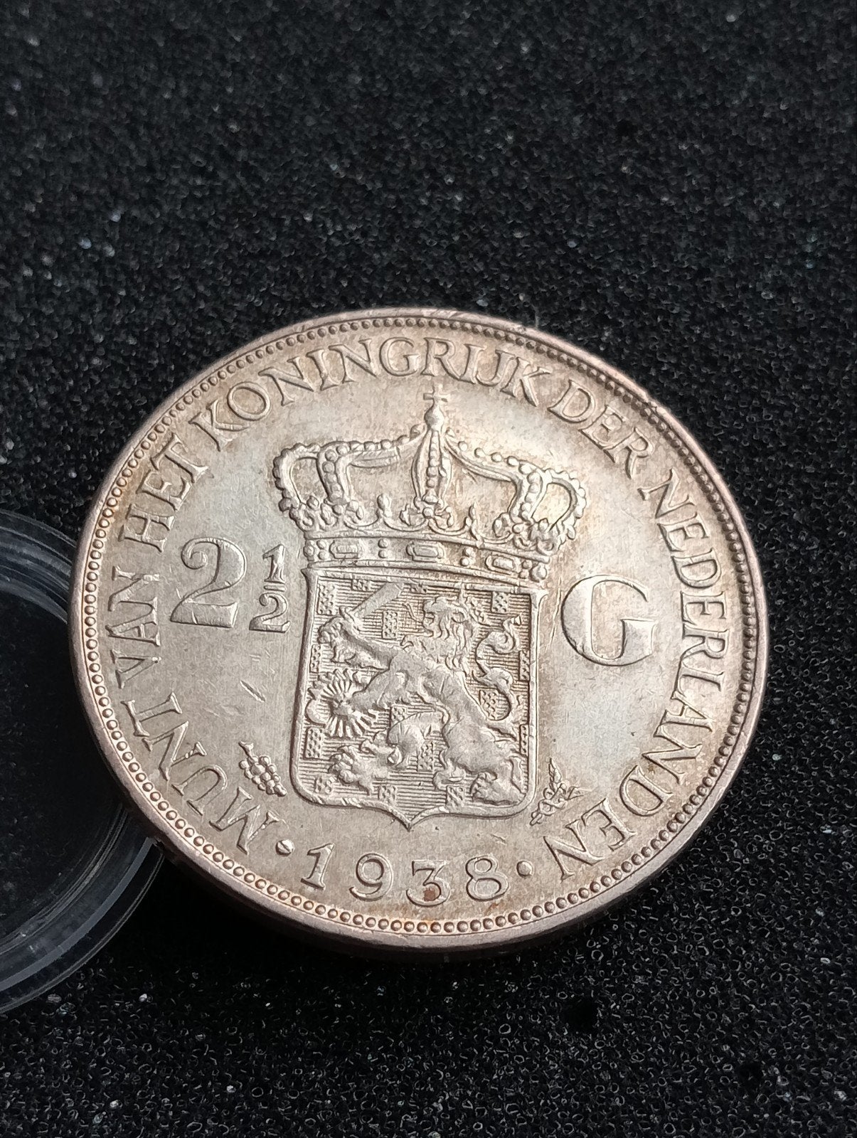 Rijksdaalder 1938 grof haar Kwaliteit, Postzegels en Munten, Munten | Nederland, Zilver, Ophalen of Verzenden, Koningin Wilhelmina
