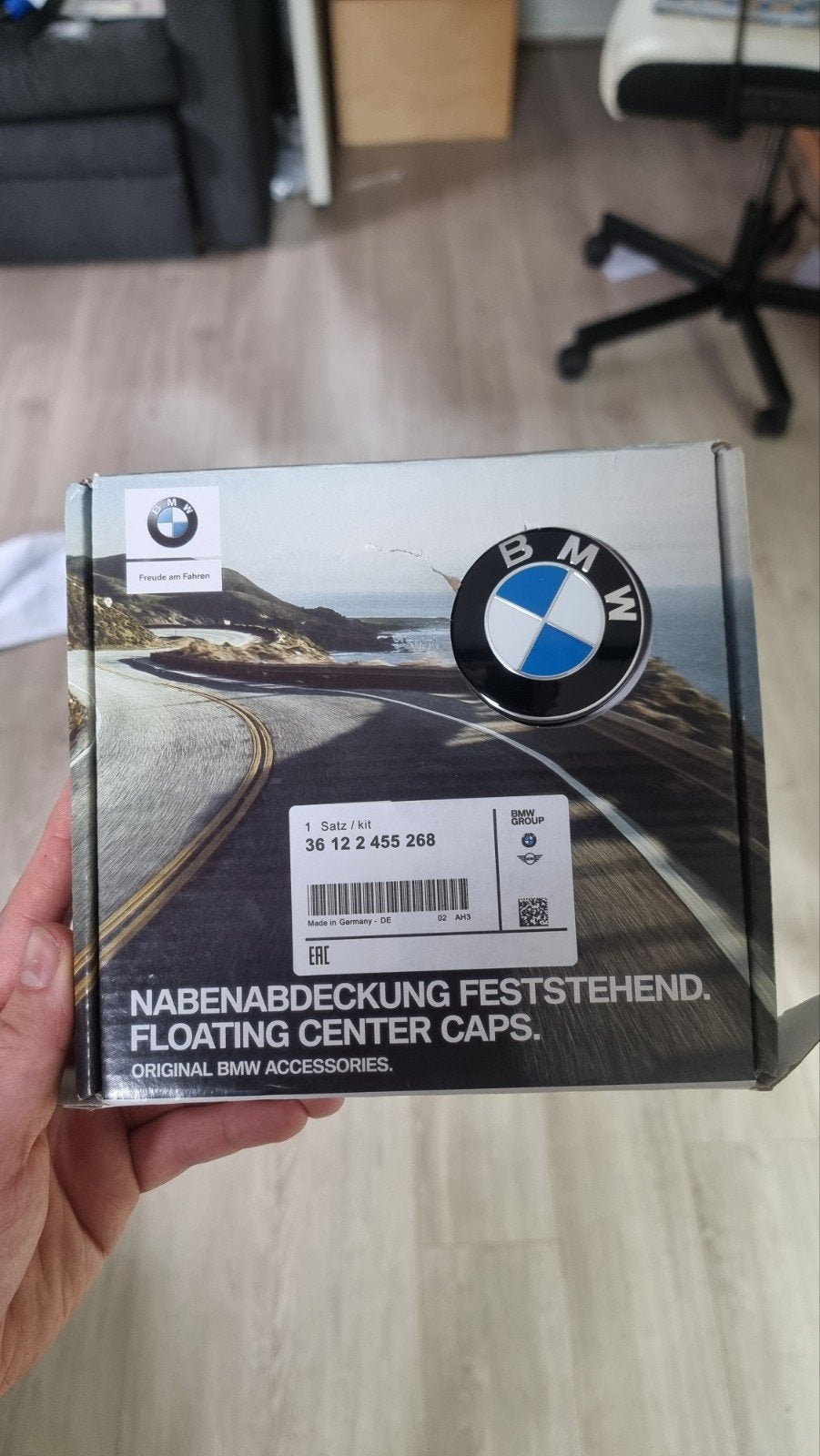 Vaststaande bmw naafdoop, BMW floating centercap, Motoren, Ophalen of Verzenden