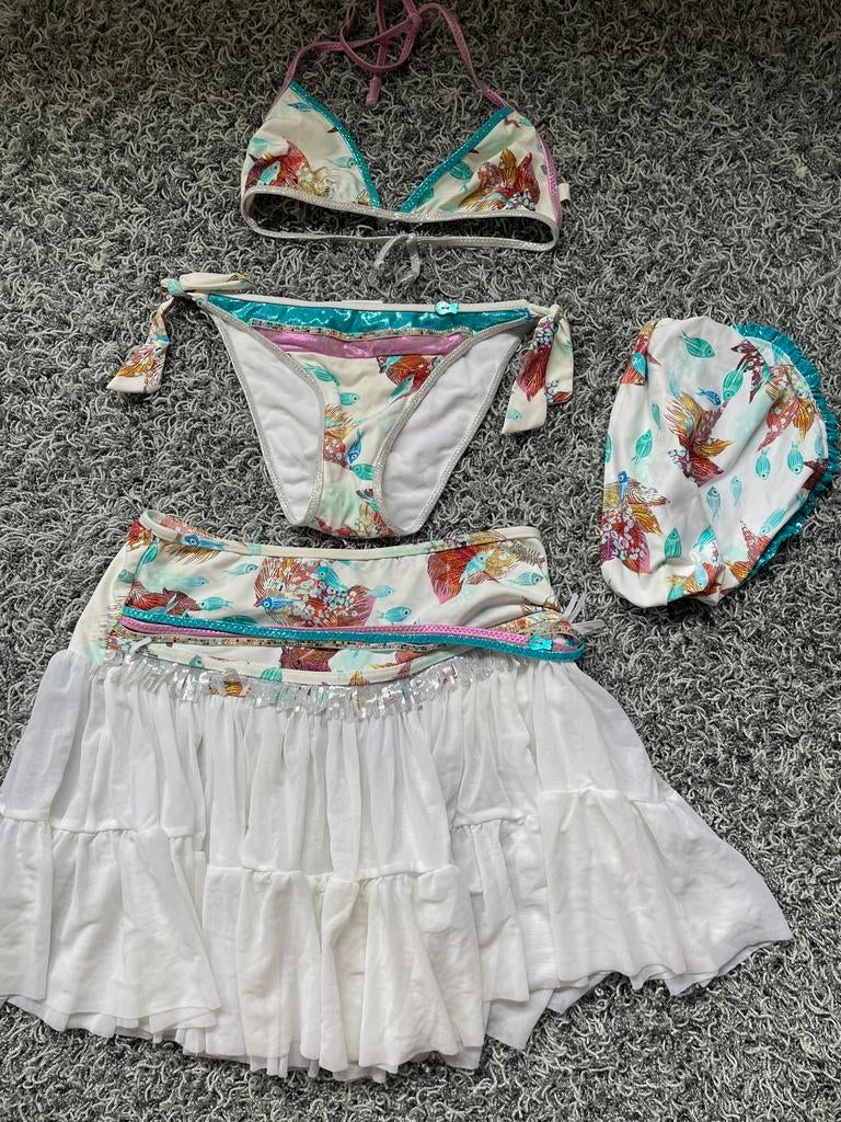 Paté de sable bikini 4 delig setje 12 jaar, Bikiniset, Meisje, Ophalen of Verzenden, Zo goed als nieuw