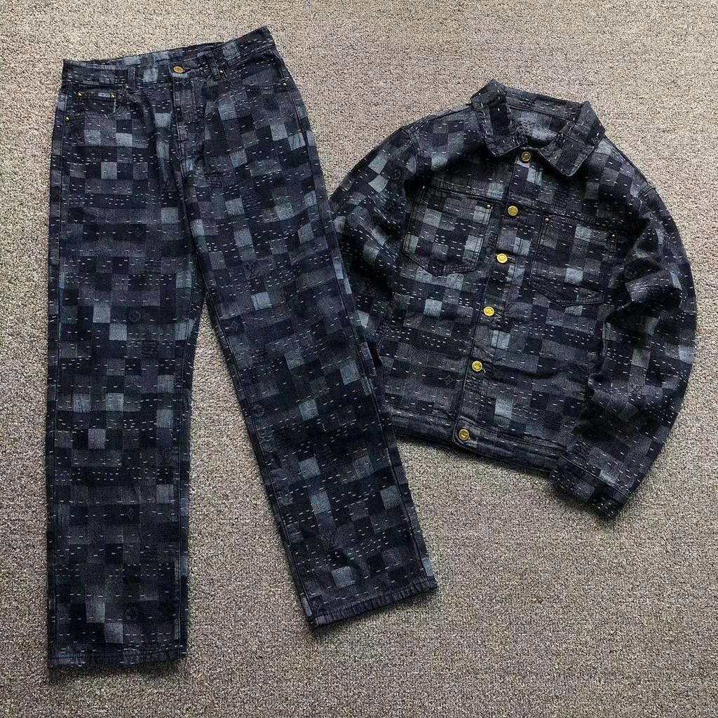 LV Denim set heren, Kleding | Heren, Ophalen of Verzenden, Gedragen, Overige maten