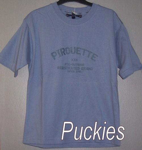 Blauw Pirouette t-shirt maat 128 *NIEUW* (6657) a, Kinderen en Baby's, Kinderkleding | Maat 128, Nieuw, Ophalen of Verzenden, Shirt of Longsleeve