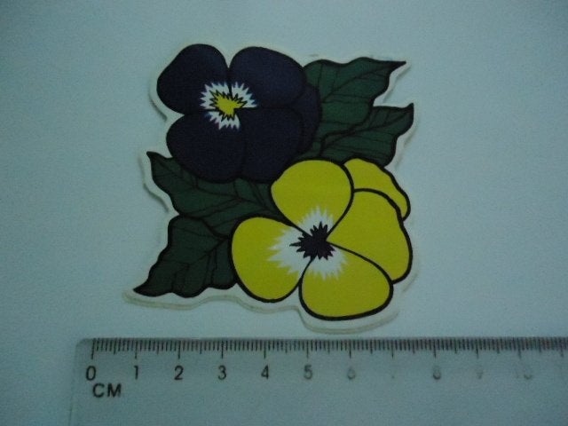 sticker oud Bloemen flowerpower strip retro plastic, Verzenden, Zo goed als nieuw, Bedrijf of Vereniging