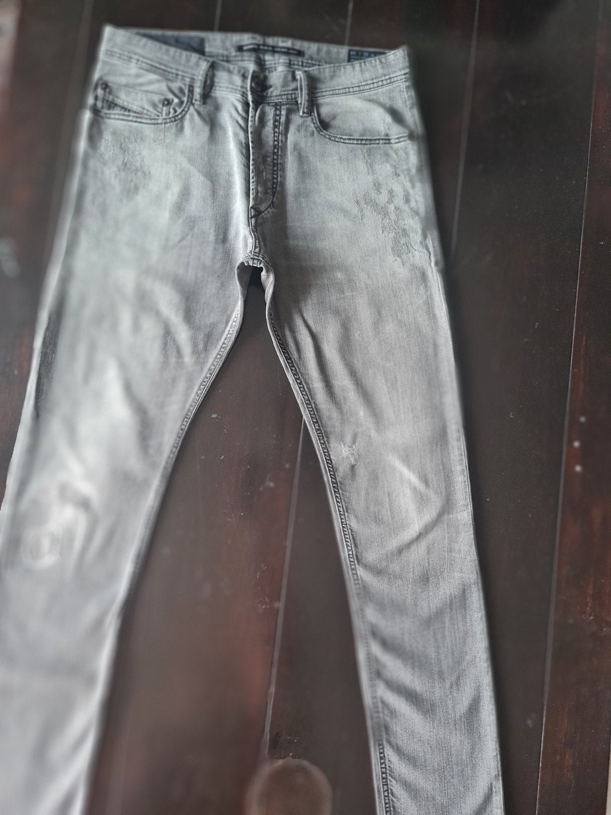 GRIJZE DIESEL TEPPHAR DNA SLIM CARROT STRETCH JEANS 30/34!!, Diesel, W32 (confectie 46) of kleiner, Ophalen of Verzenden, Zo goed als nieuw