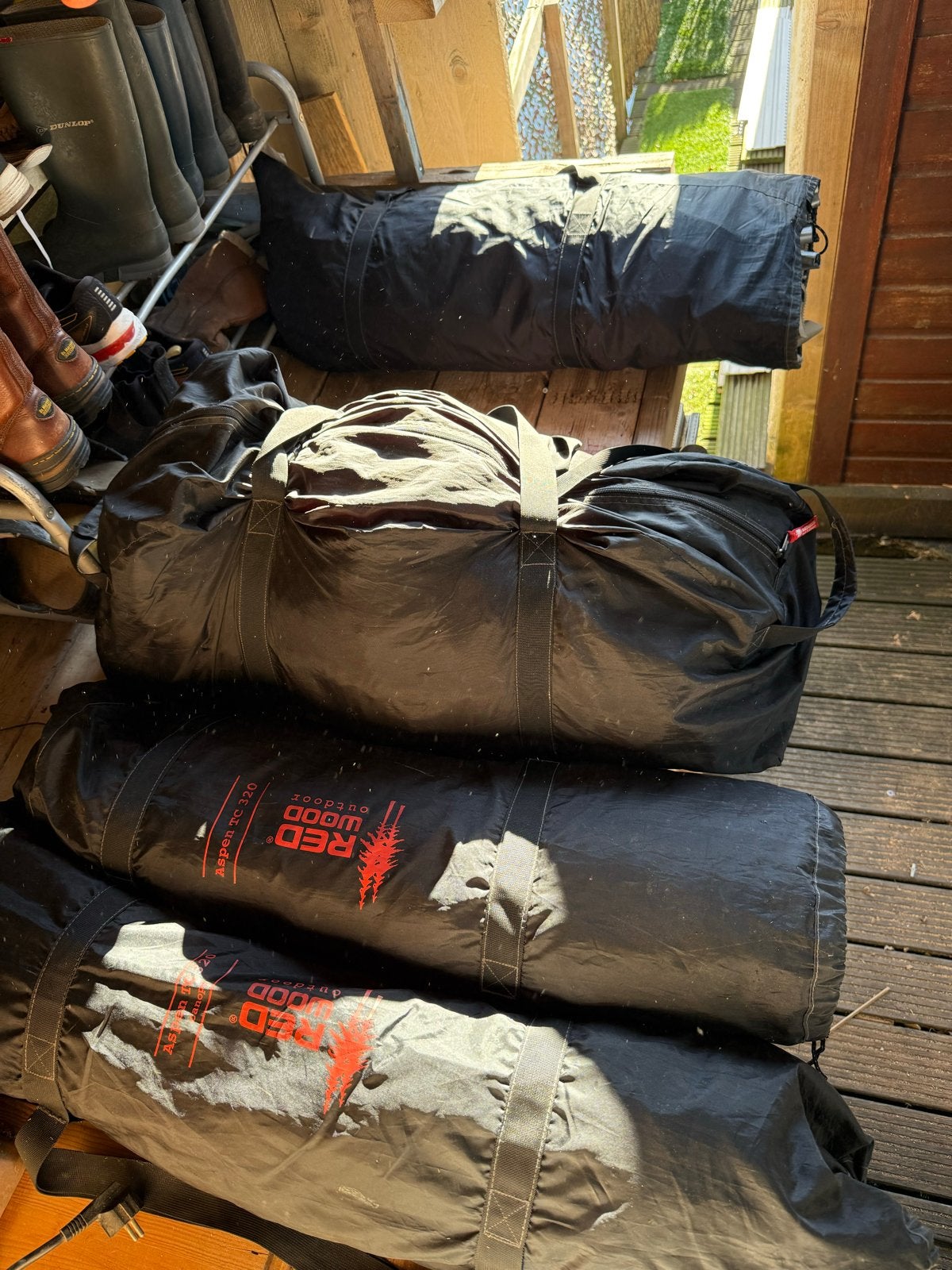 Redwood Aspen 320 tent met luifel, Ophalen, Gebruikt, Tot en met 3