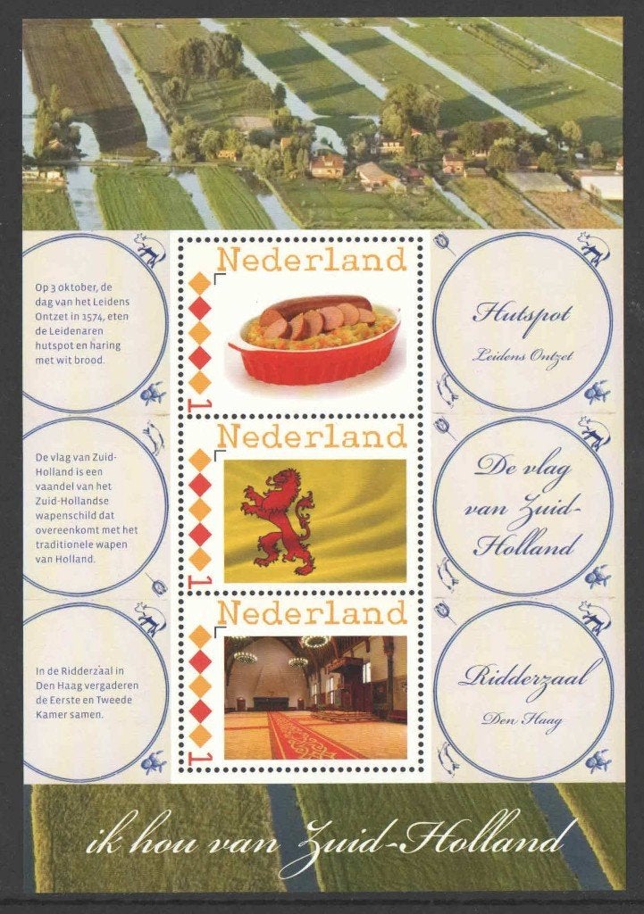 Postzegels Ik houd van Nederland: Zuid-Holland, Ophalen of Verzenden, Na 1940, Postfris