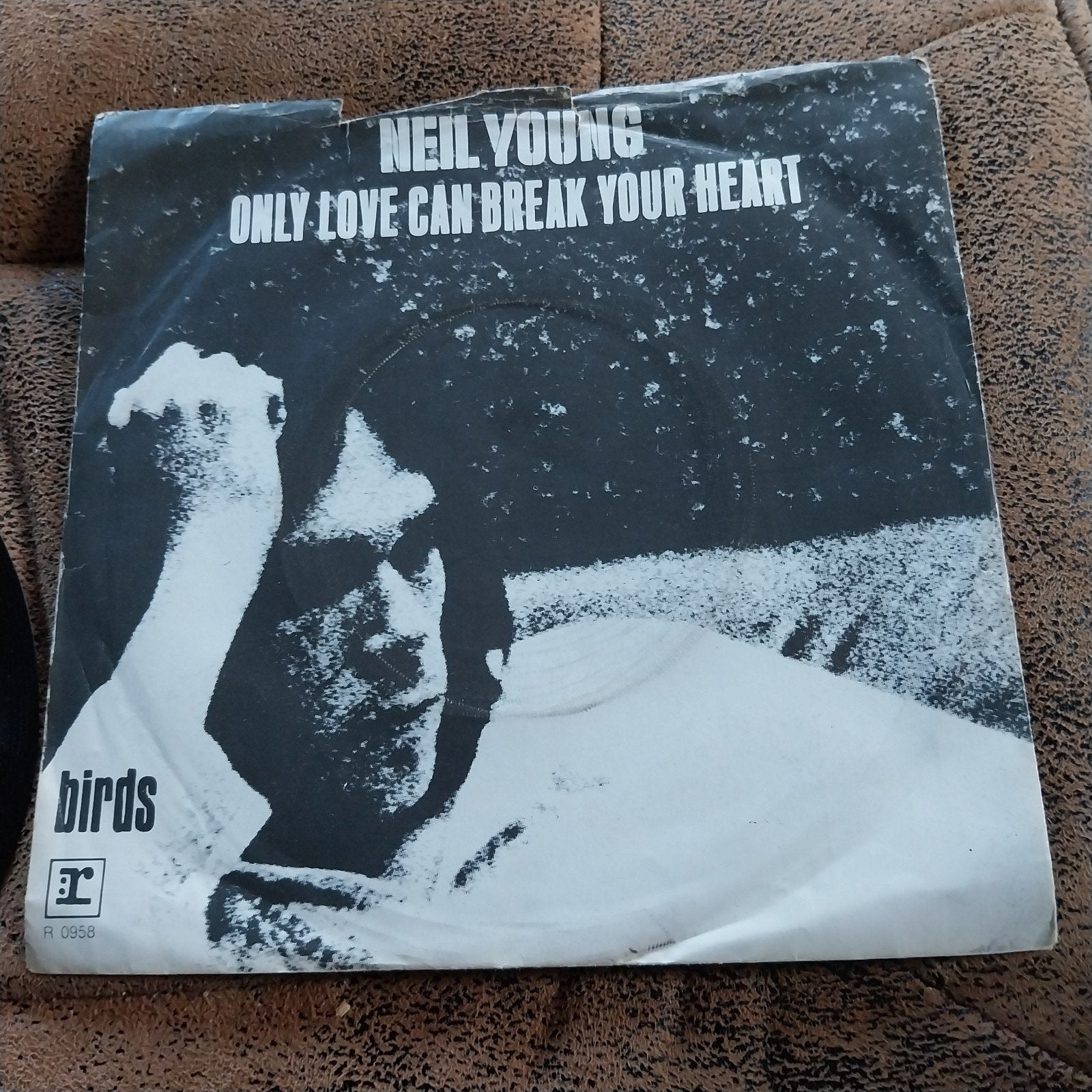 Neil Young - Only Love Can Break Your Heart (Single), Cd's en Dvd's, Vinyl Singles, Ophalen of Verzenden, Gebruikt, Rock en Metal