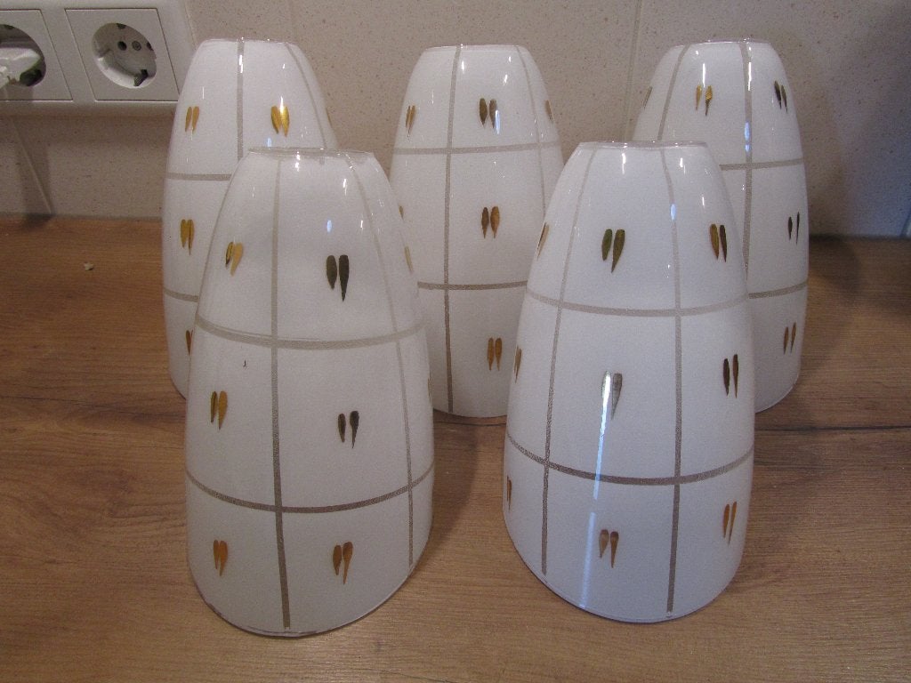 Lampenkapjes Art Deco, Ophalen of Verzenden, Zo goed als nieuw, Wit, Overige vormen