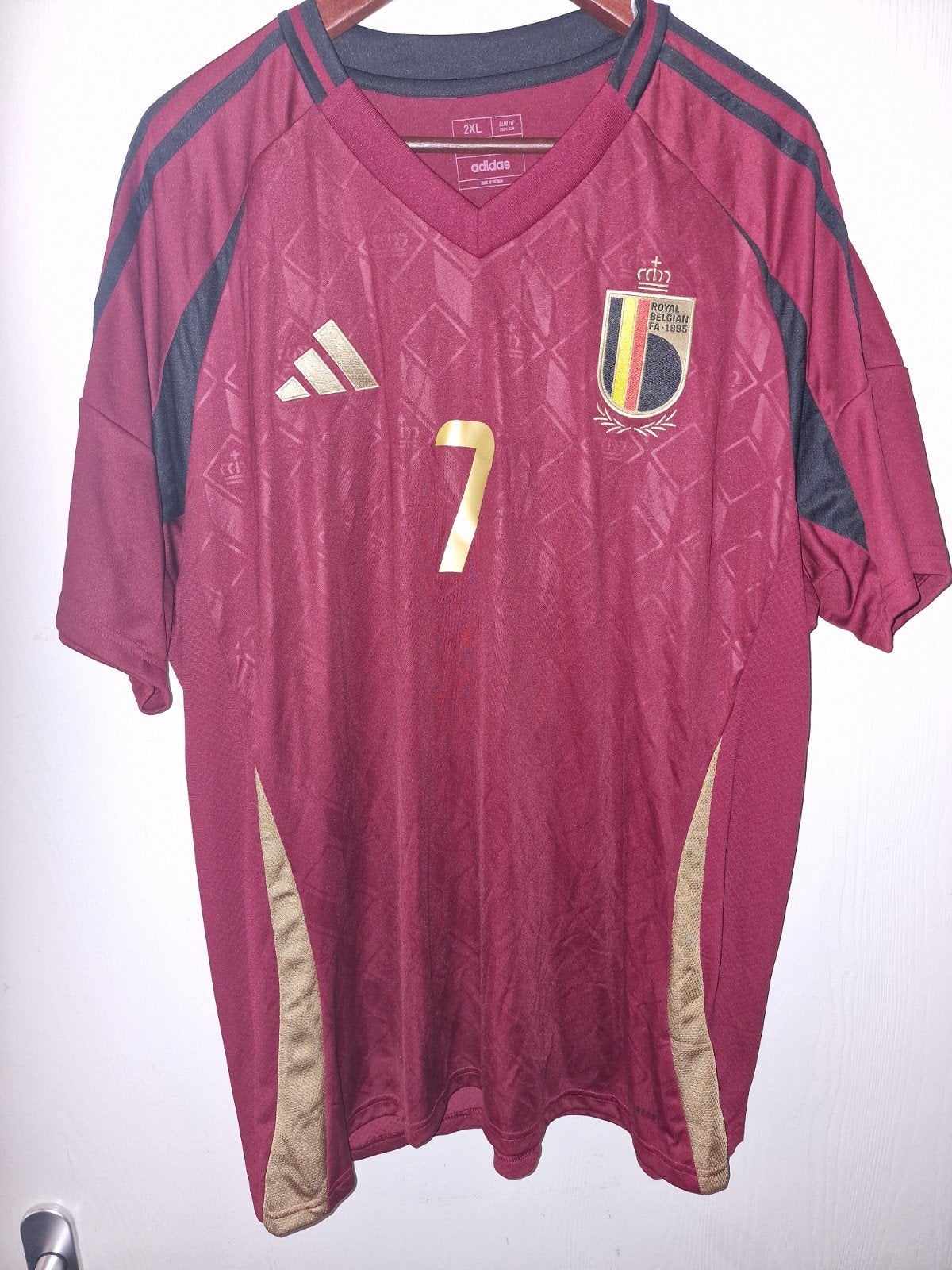 Adidas België Thuisshirt De Bruyne 7 - Maat 2XL, Ophalen of Verzenden, Zo goed als nieuw, Buitenlandse clubs