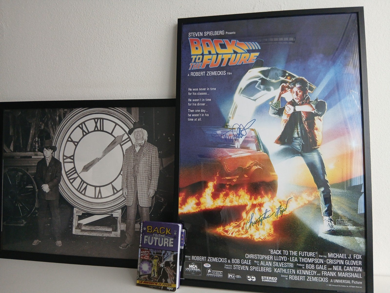 Back to the Future Collectie: handtekeningen marty en doc, Ophalen of Verzenden, Zo goed als nieuw, Foto of Kaart