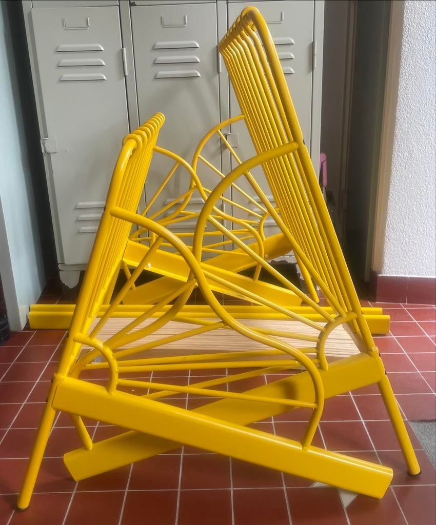 IKEA Minnen uitschuifbaar bed geel, Kinderen en Baby's, Kinderkamer | Bedden, Zo goed als nieuw, 180 cm of meer, 70 tot 85 cm