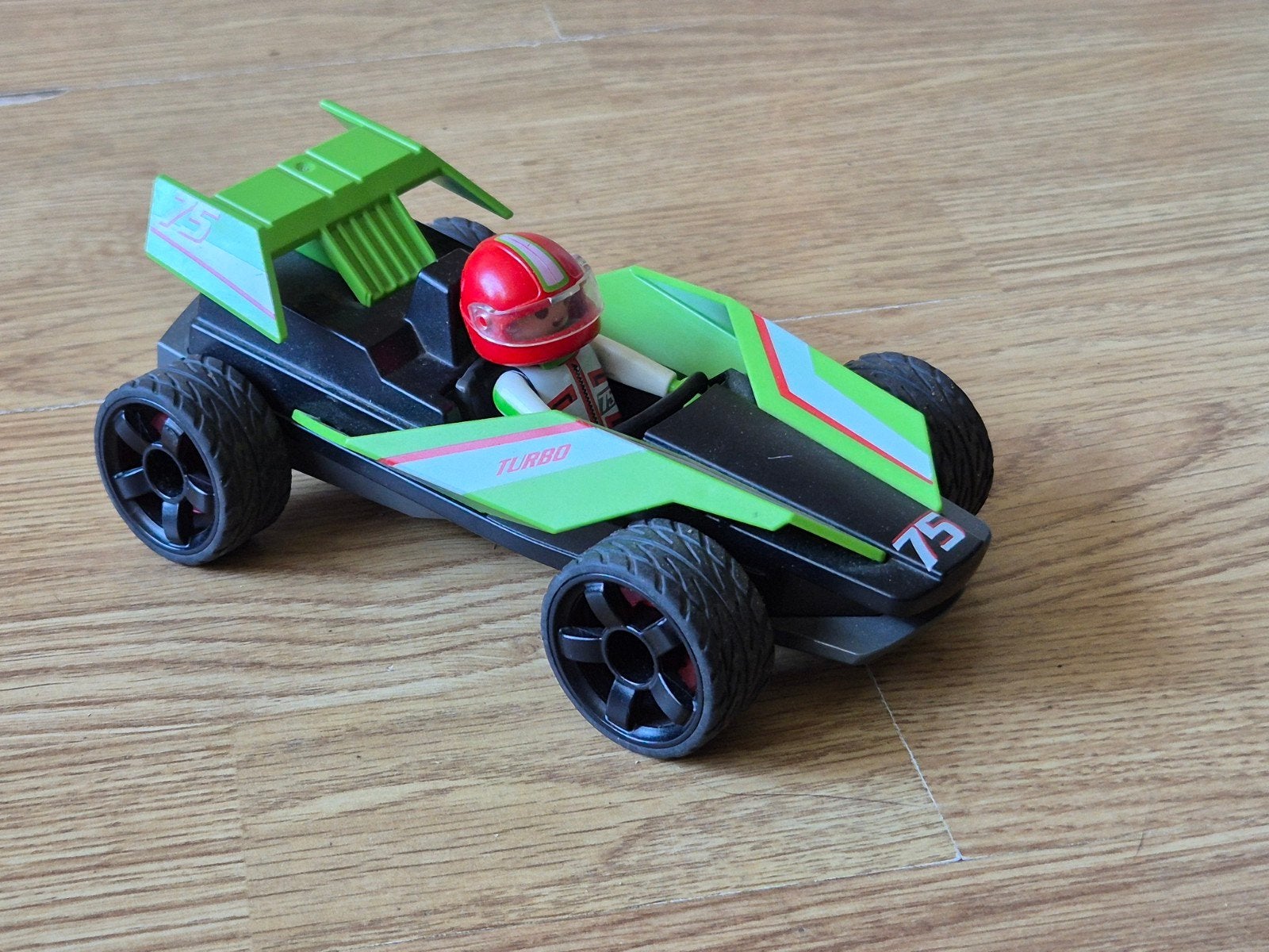 playmobil turbo racer en fire racer, Kinderen en Baby's, Ophalen of Verzenden, Gebruikt, Complete set
