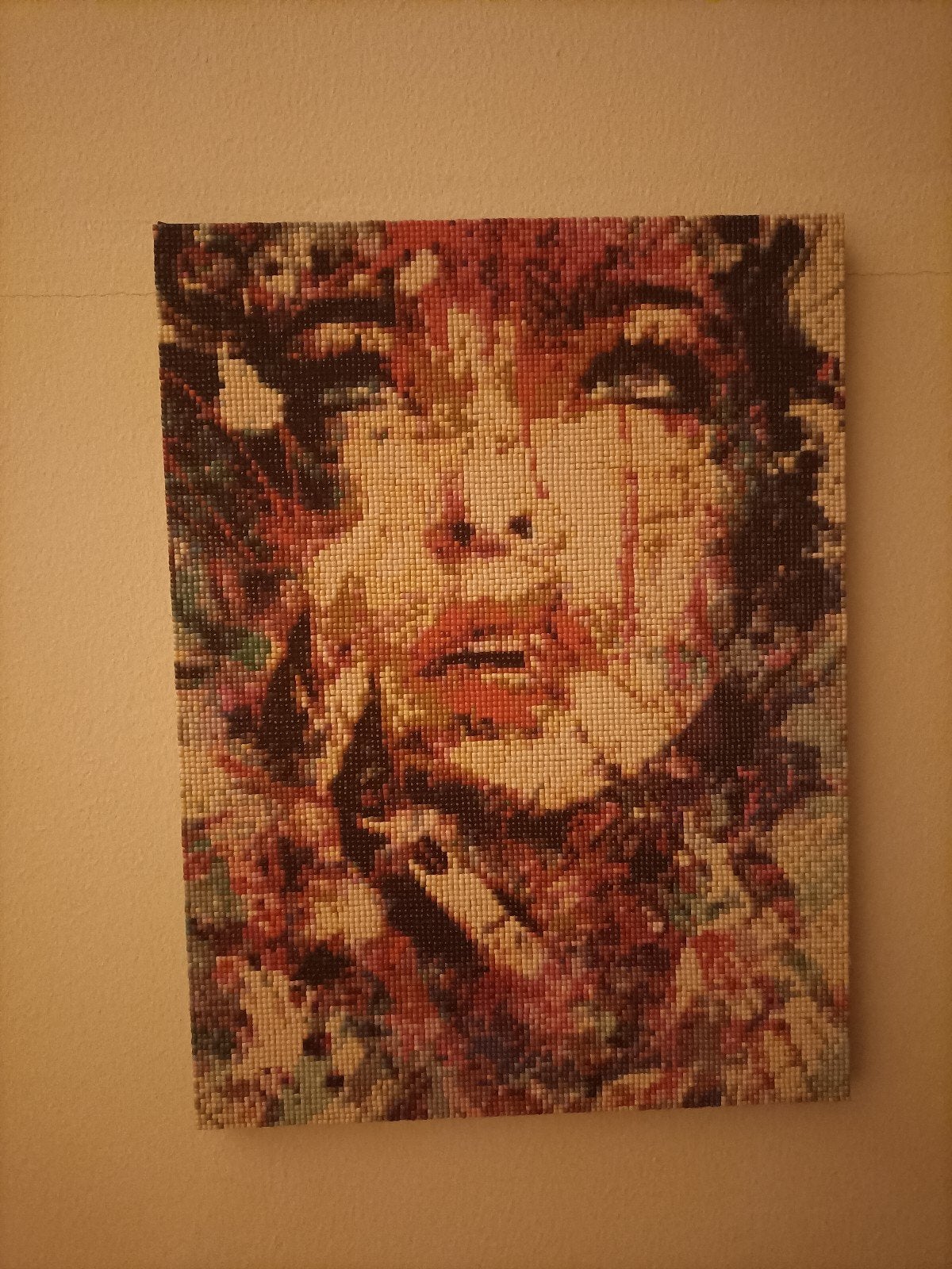 Diamond Painting abstract vrouwelijk portret, Minder dan 50 cm, Oorspronkelijke maker, Nieuw, Ophalen of Verzenden