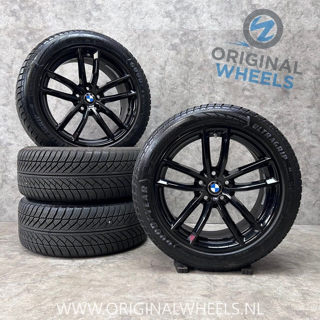 18 inch originele velgen + winterbanden BMW 5 serie G30 G31, 18 inch, -, -, Banden en Velgen