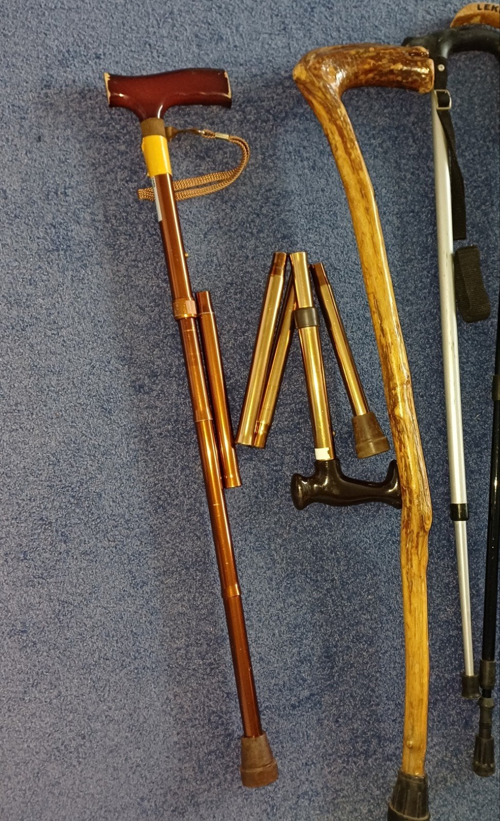 Inklapbare en houten wandelstokken, Ophalen of Verzenden, Gebruikt