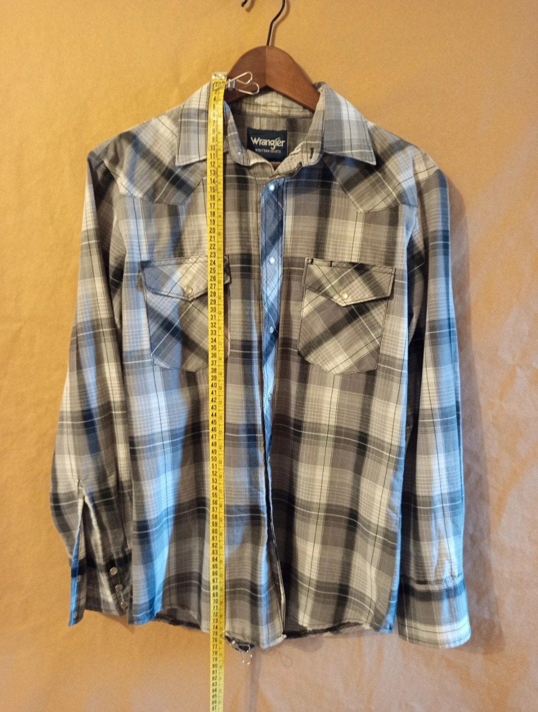 Wrangler Western Overhemd Zwart/Wit Ruitpatroon Maat S, Ophalen of Verzenden