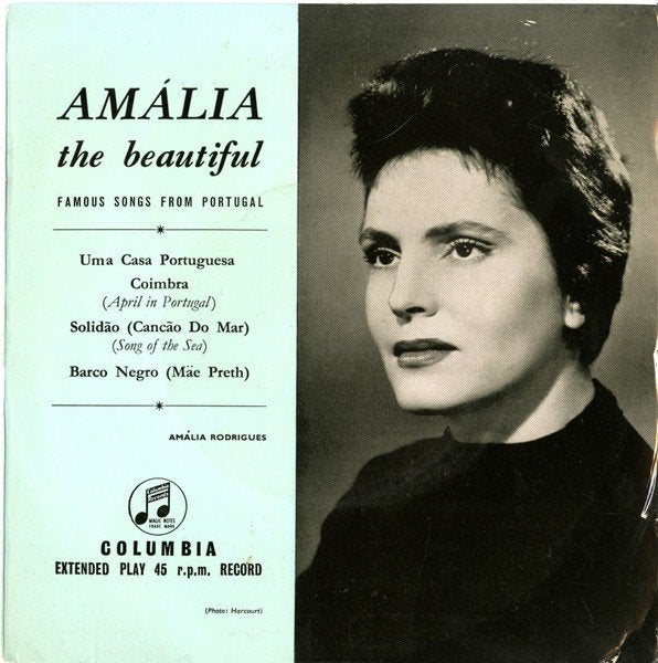 Ruil/koop Amalia Rodrigues "Amalia The Beautiful" (EP 1957), Gebruikt, Fotohoes, Wereldmuziek, Voor 1960
