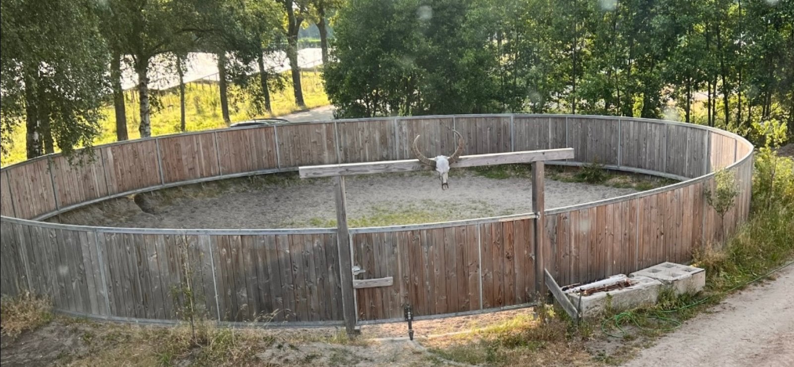 Omheining longeerbak/ stapmolen, Dieren en Toebehoren, Ophalen, Zo goed als nieuw