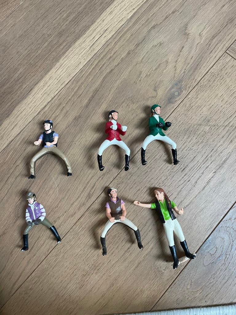 Schleich poppetjes ruiters en cowboy, Ophalen of Verzenden, Gebruikt