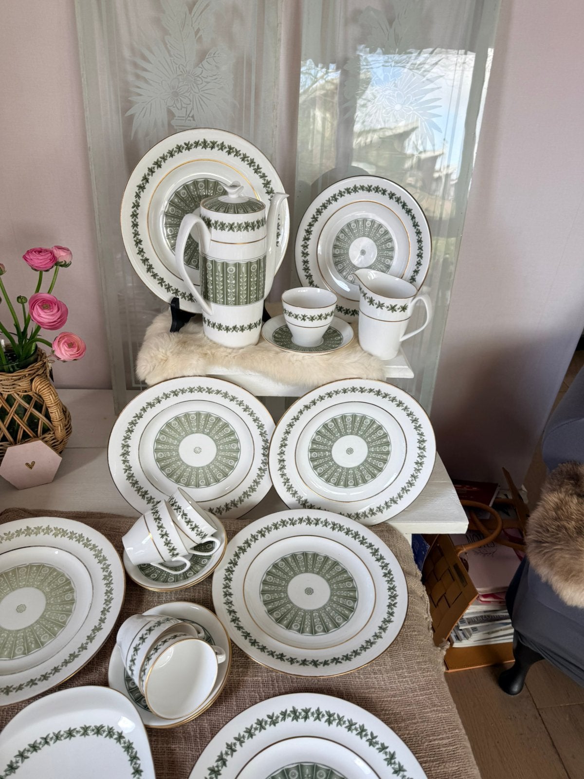 Spode  Provence antiek porseleinen servies lot uit Engelsnd, Antiek en Kunst, Ophalen